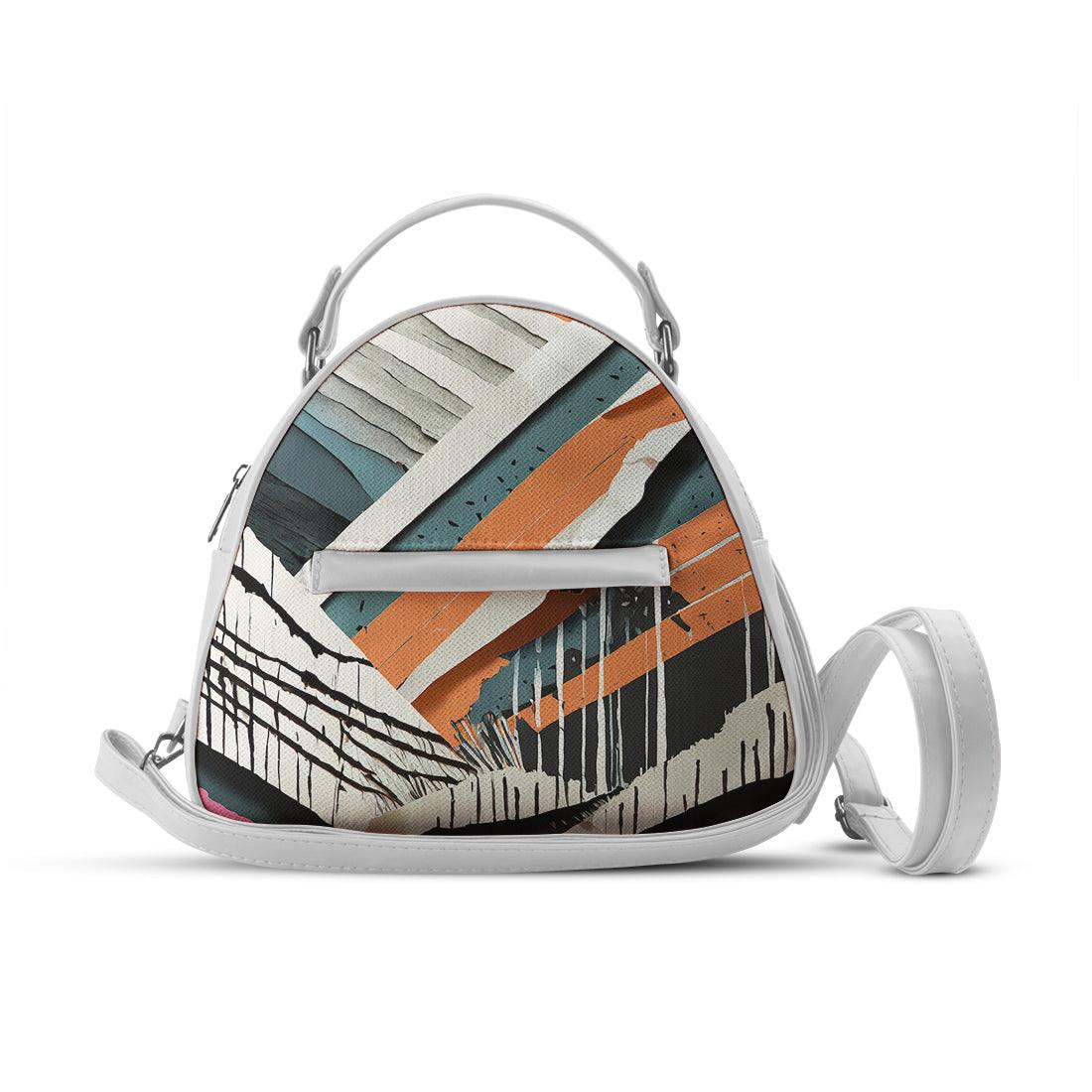 White Mini Voyage Backpack Disrupted - CANVAEGYPT