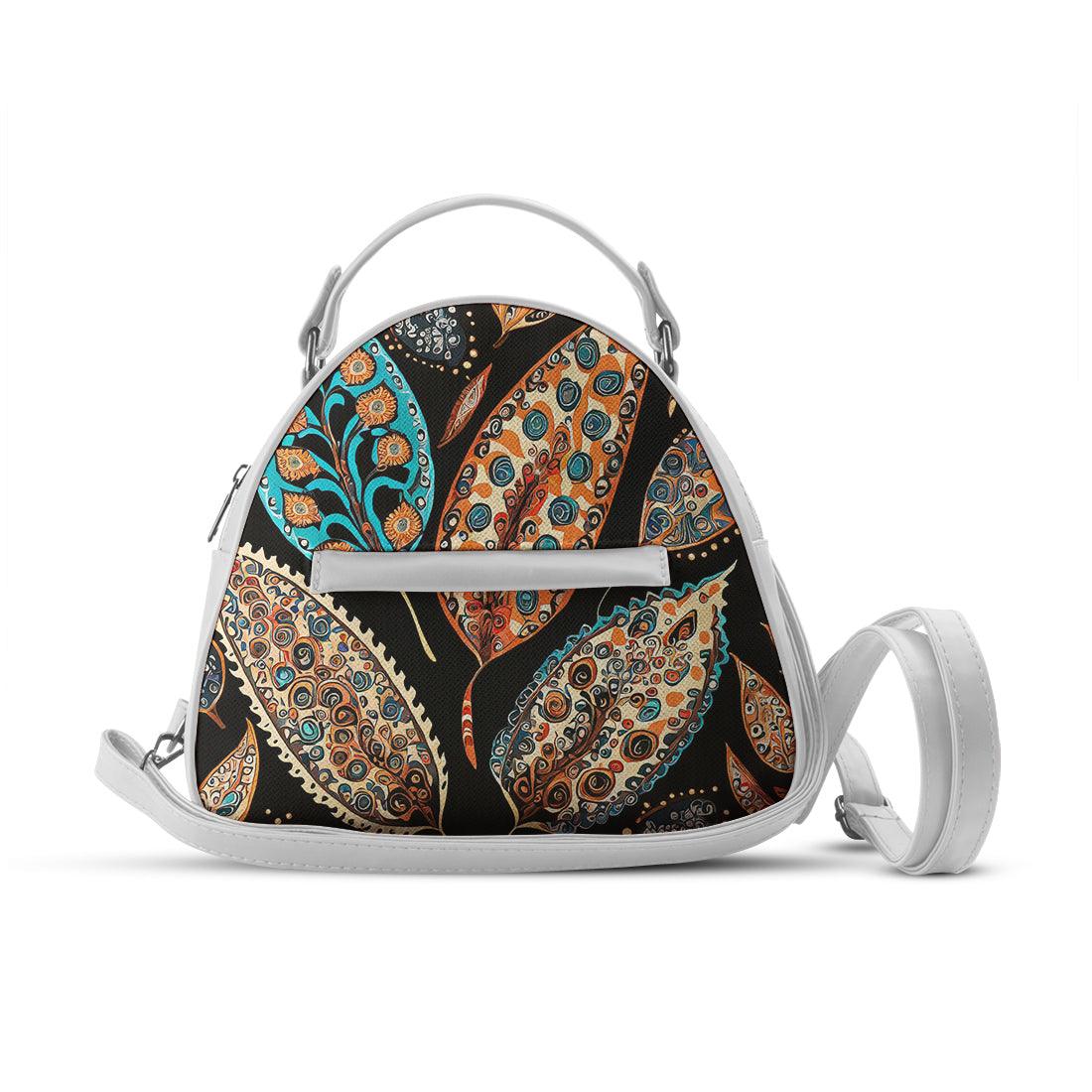 White Mini Voyage Backpack Flora - CANVAEGYPT