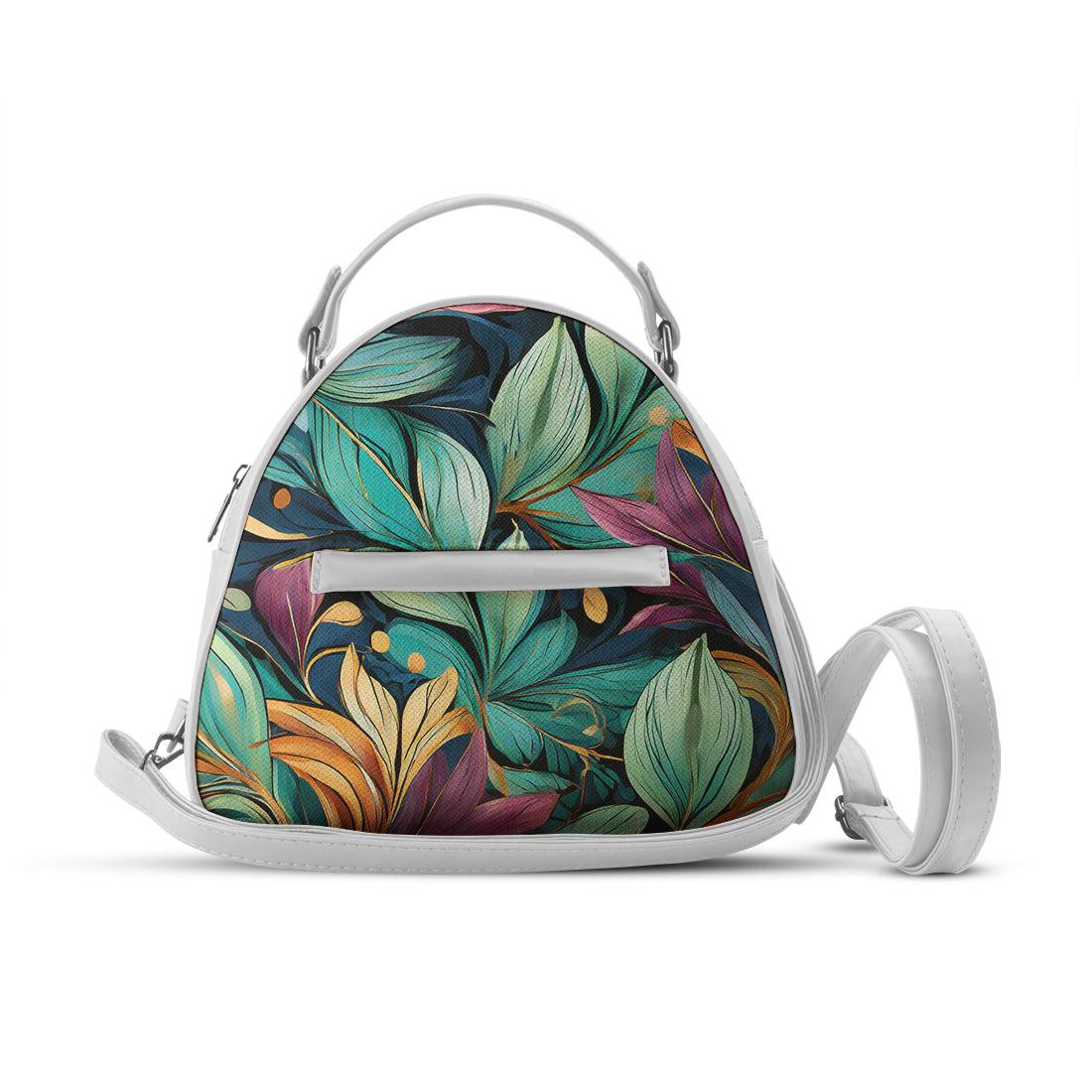 White Mini Voyage Backpack Leaf - CANVAEGYPT