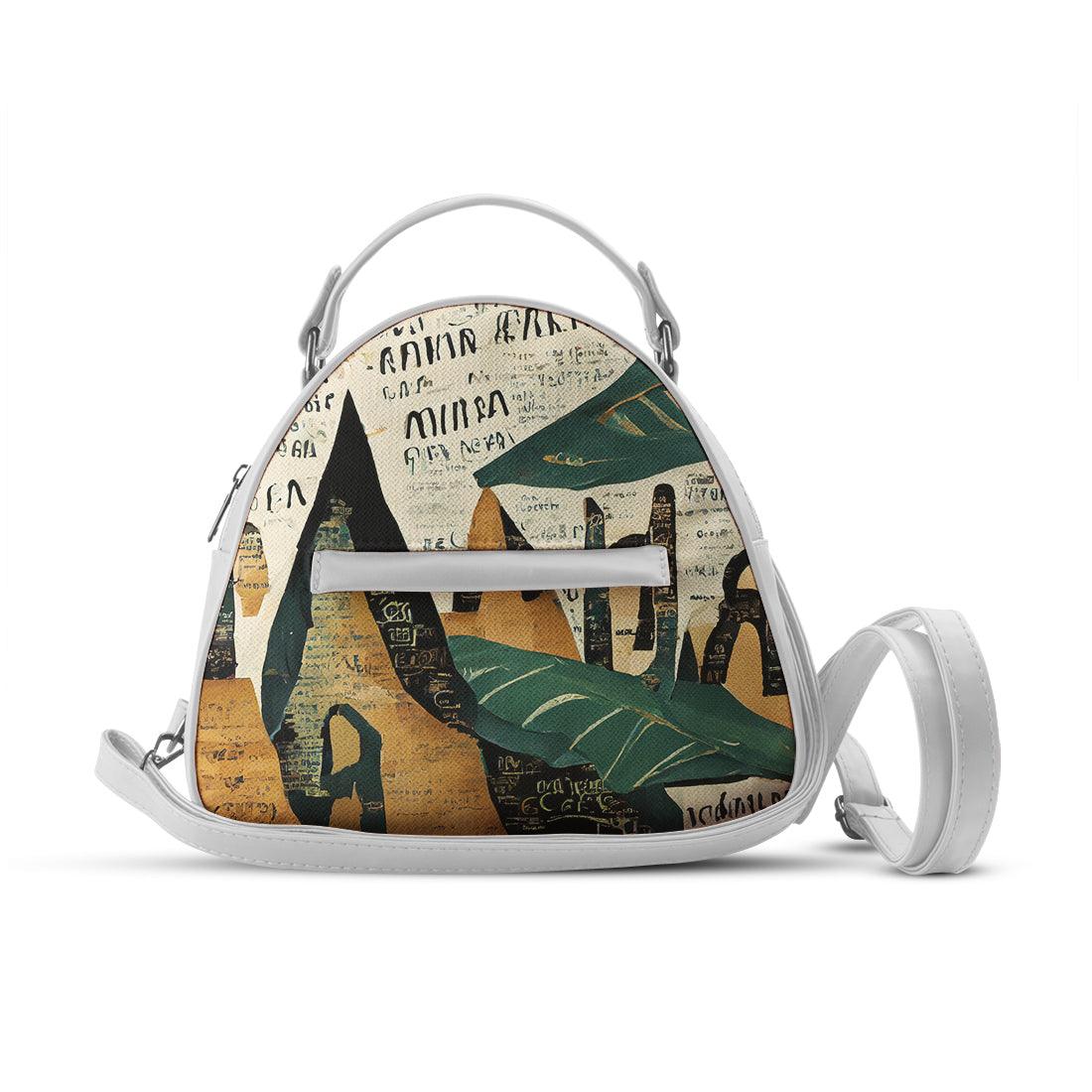White Mini Voyage Backpack Old Magazine - CANVAEGYPT
