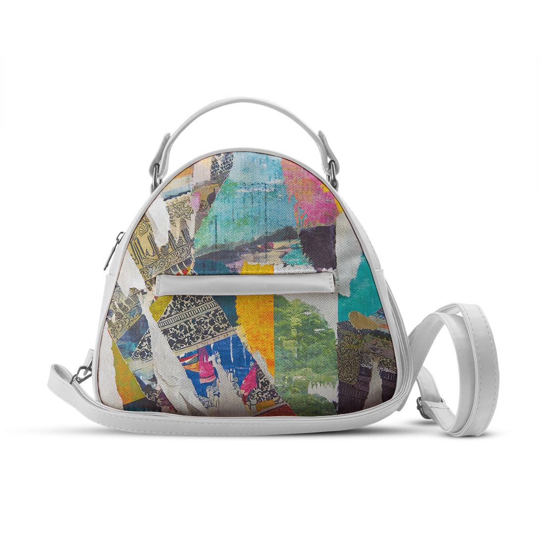White Mini Voyage Backpack Remains - CANVAEGYPT
