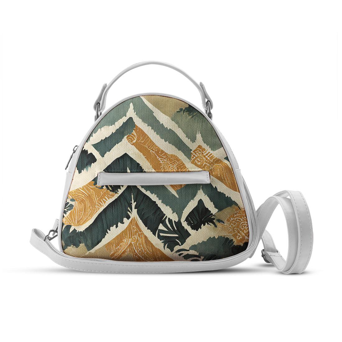 White Mini Voyage Backpack Shapes - CANVAEGYPT