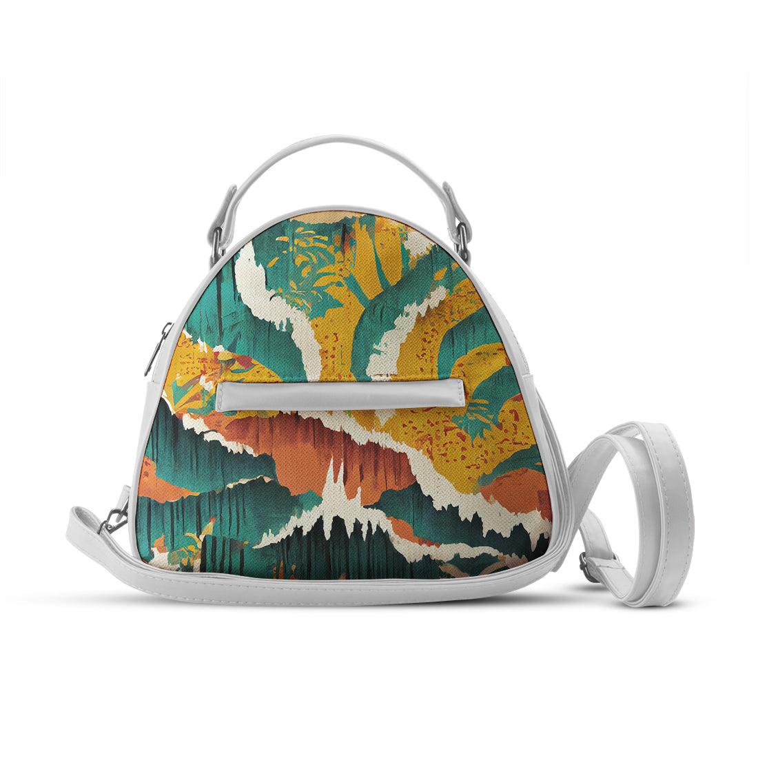 White Mini Voyage Backpack Texture - CANVAEGYPT