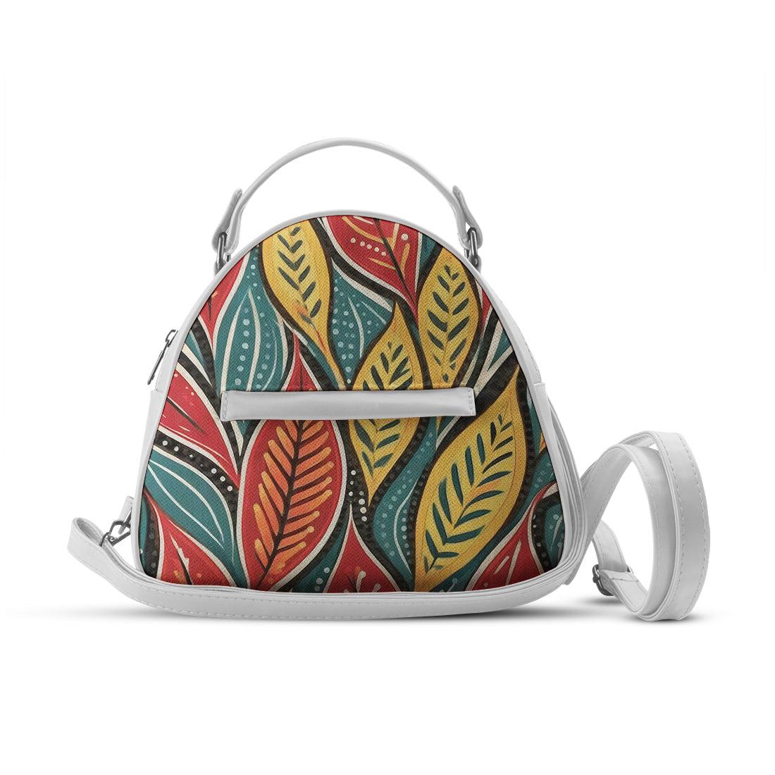 White Mini Voyage Backpack Vibrant Leaf - CANVAEGYPT