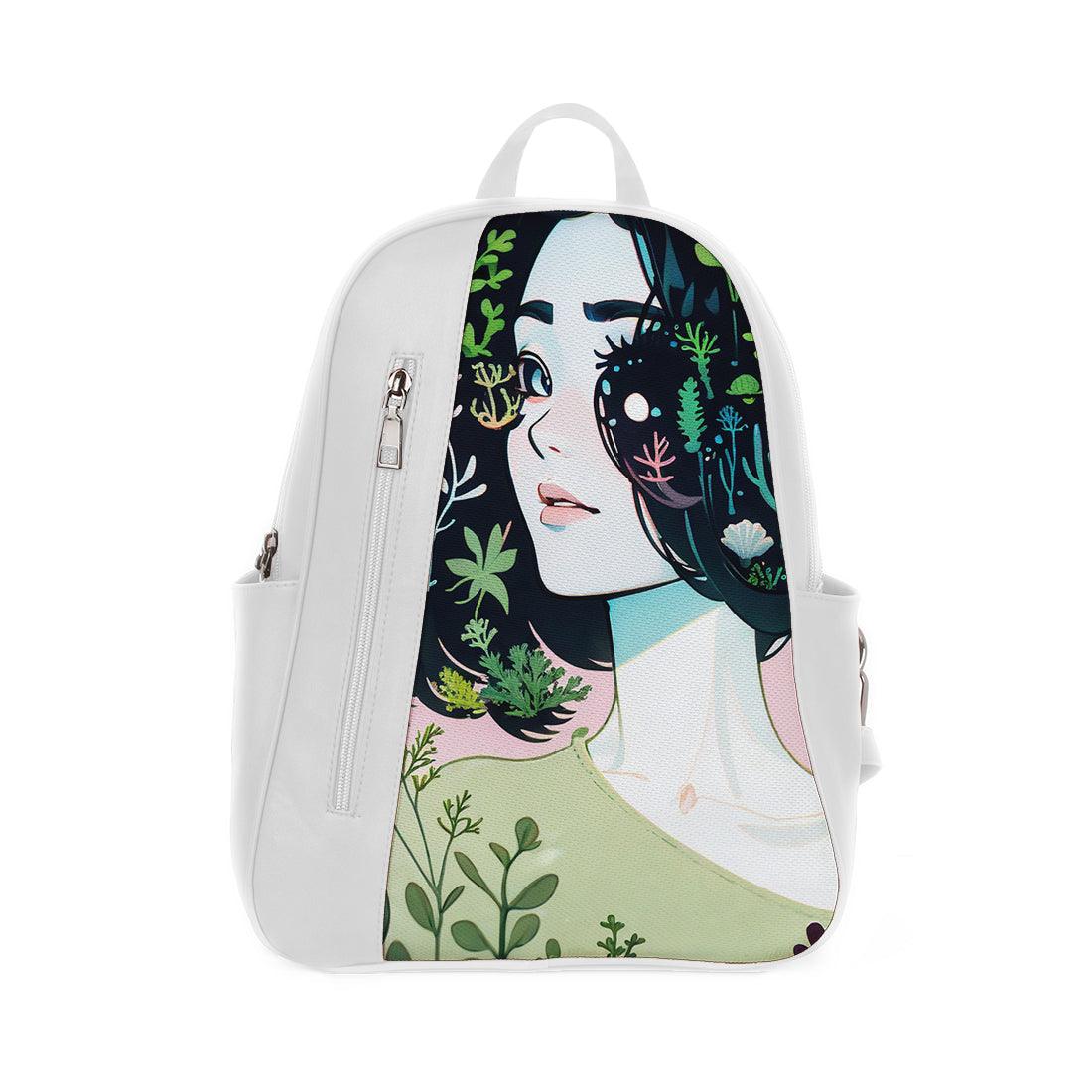 White Mixed Backpack Charming - CANVAEGYPT