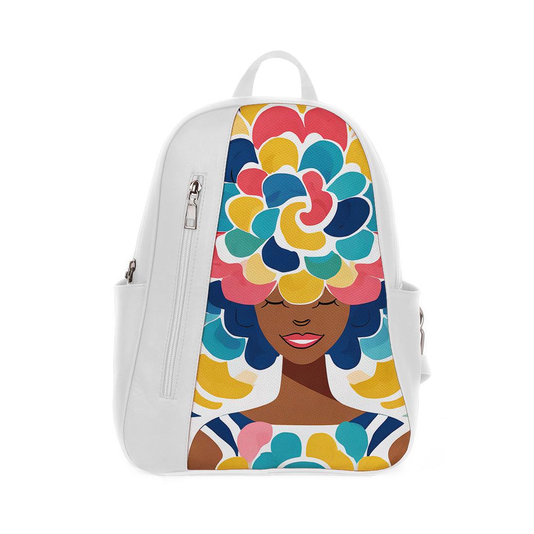 White Mixed Backpack Pretty Woman - CANVAEGYPT