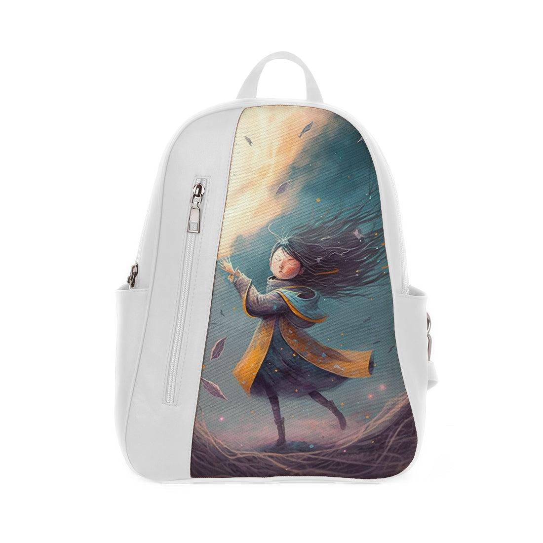 White Mixed Backpack Beautiful Witcher - CANVAEGYPT