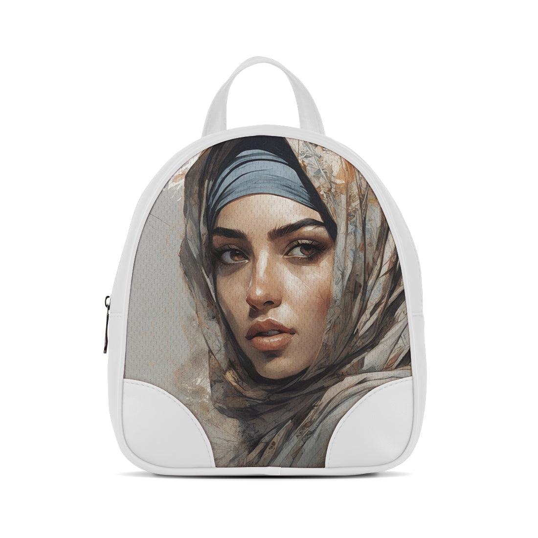 White O Mini Backpacks Woman With Veil - CANVAEGYPT