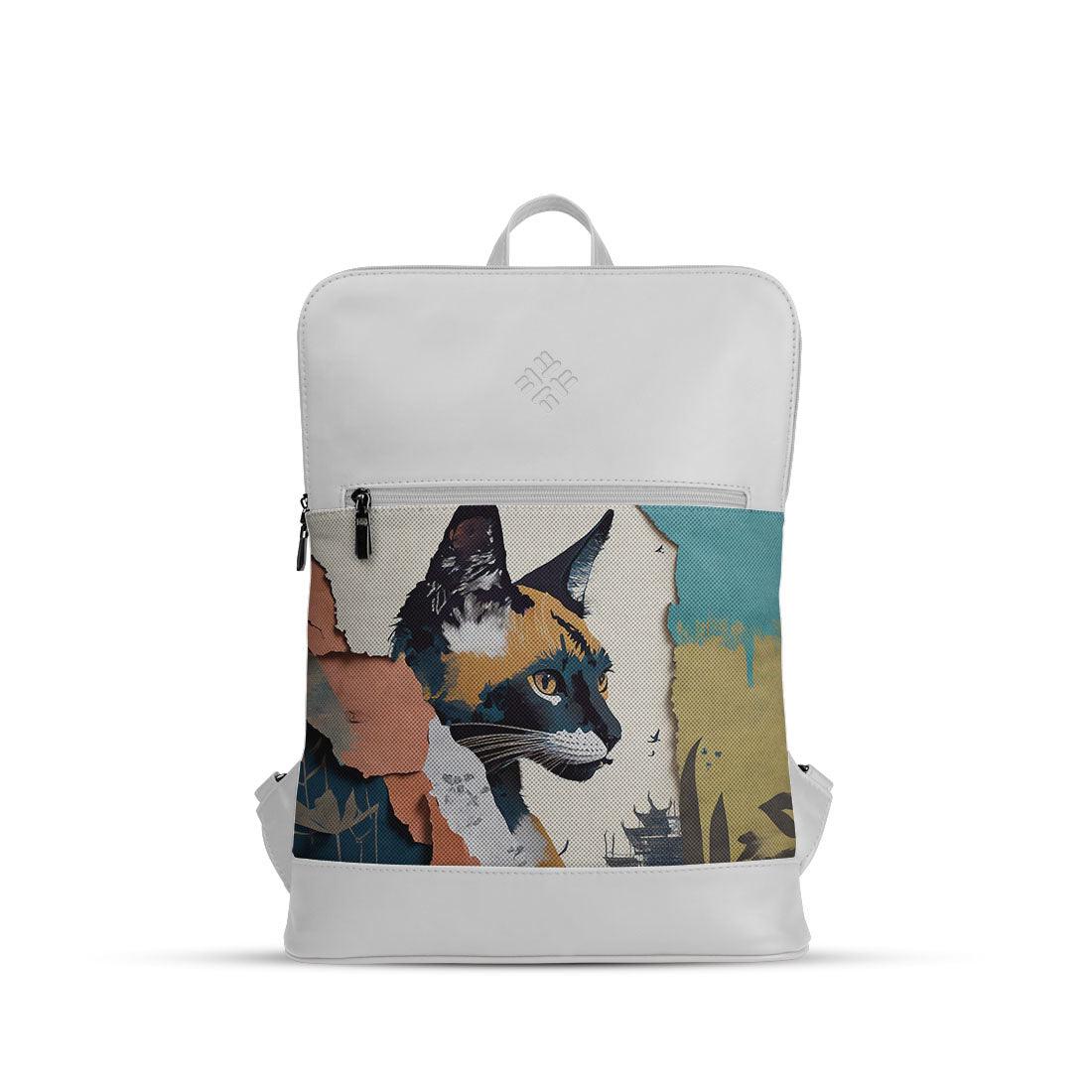 White Orbit Laptop Backpack Kitty - CANVAEGYPT