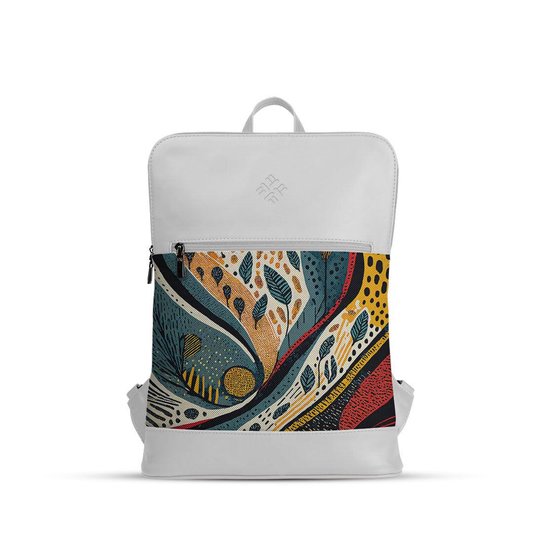 White Orbit Laptop Backpack Leafcraft - CANVAEGYPT
