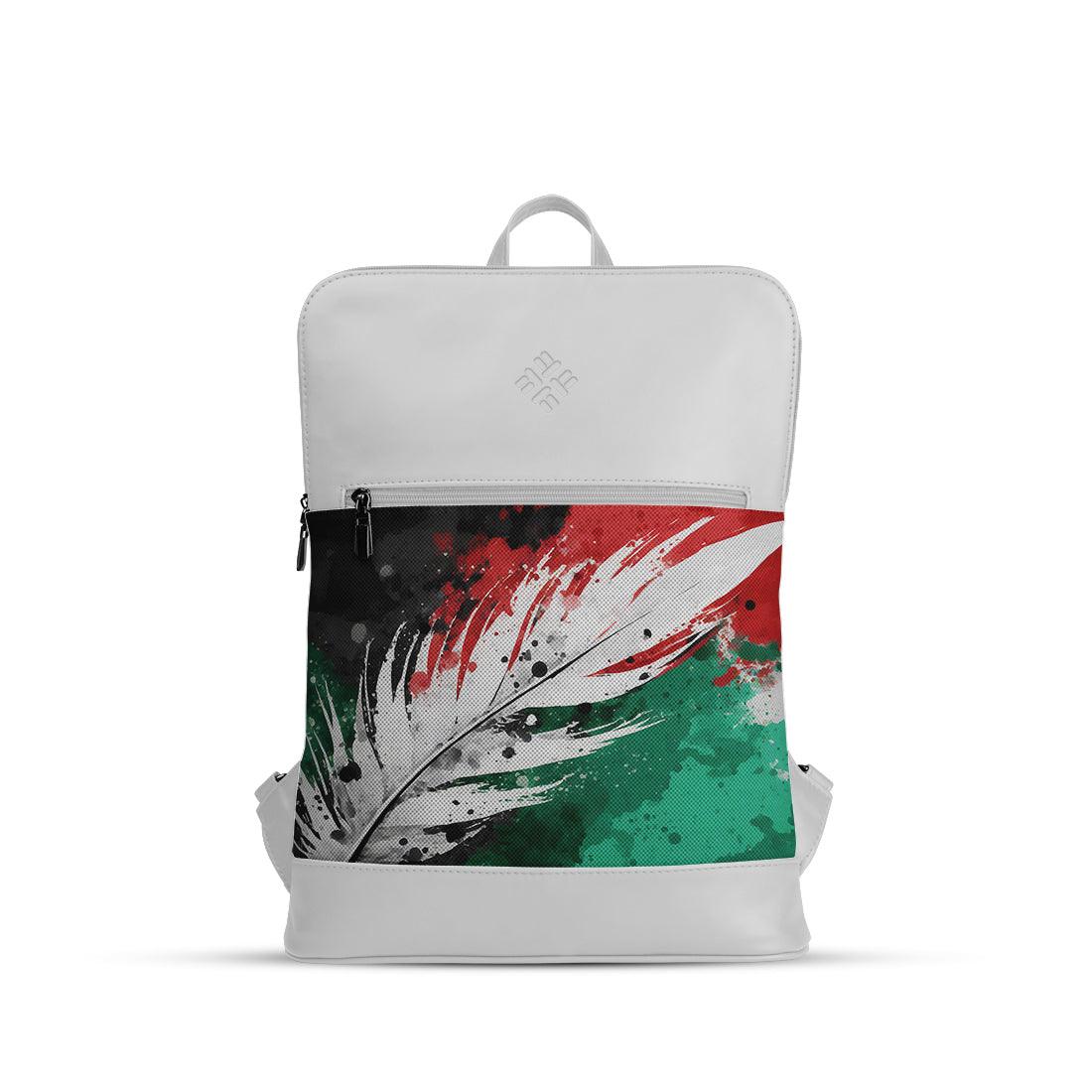 White Orbit Laptop Backpack Palestine - CANVAEGYPT