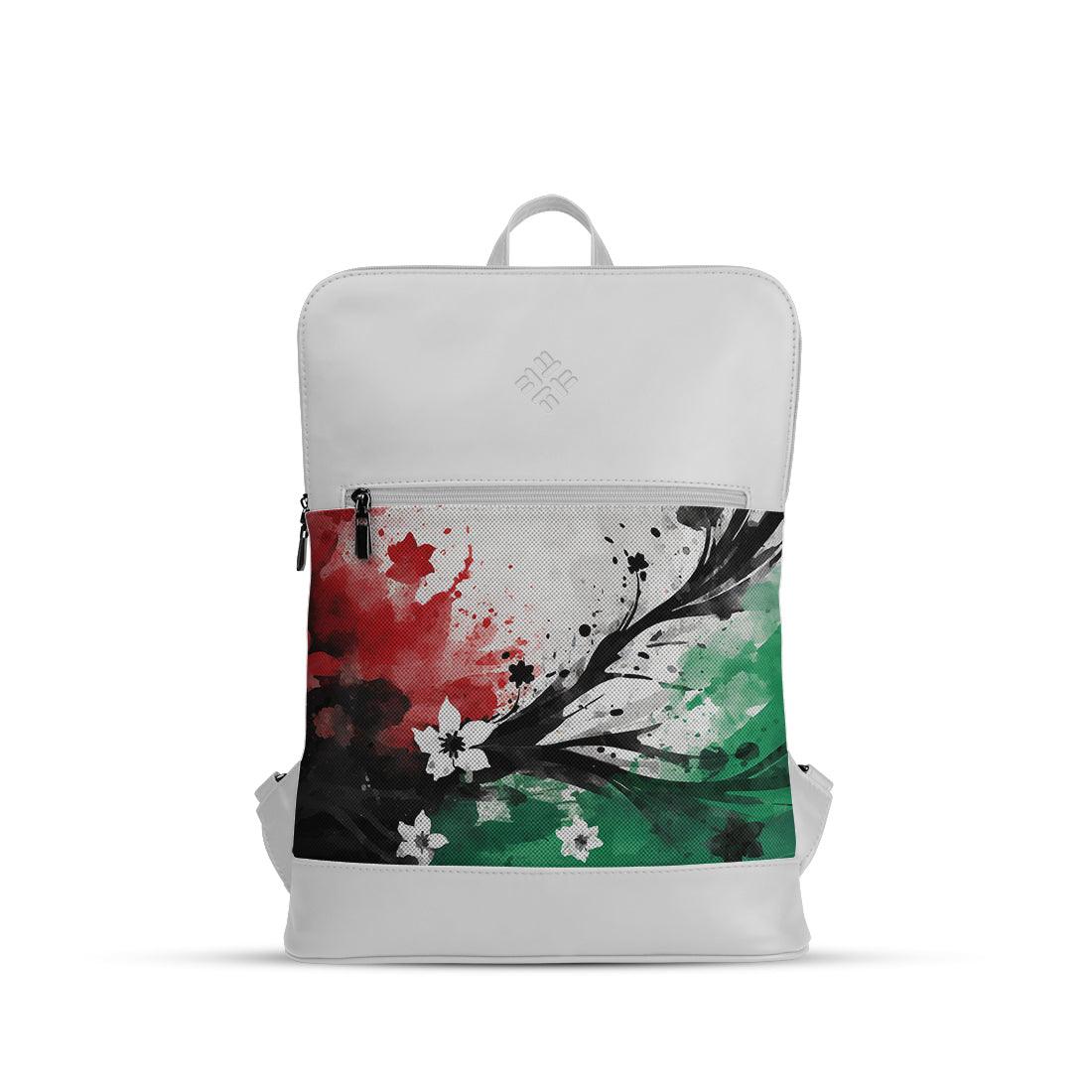 White Orbit Laptop Backpack Palestine sail - CANVAEGYPT