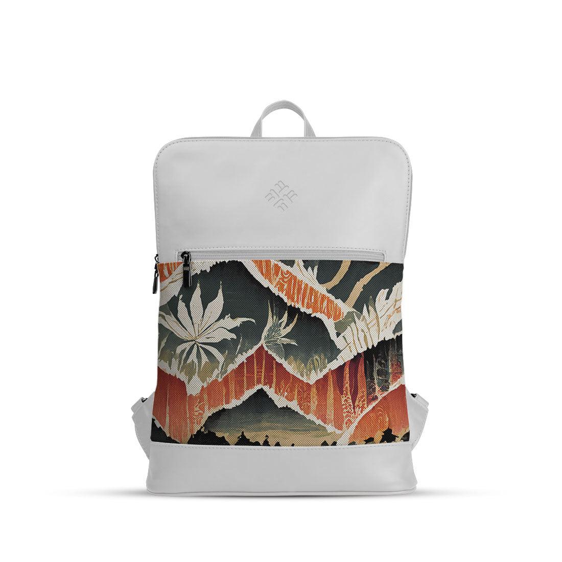 White Orbit Laptop Backpack Pattern - CANVAEGYPT
