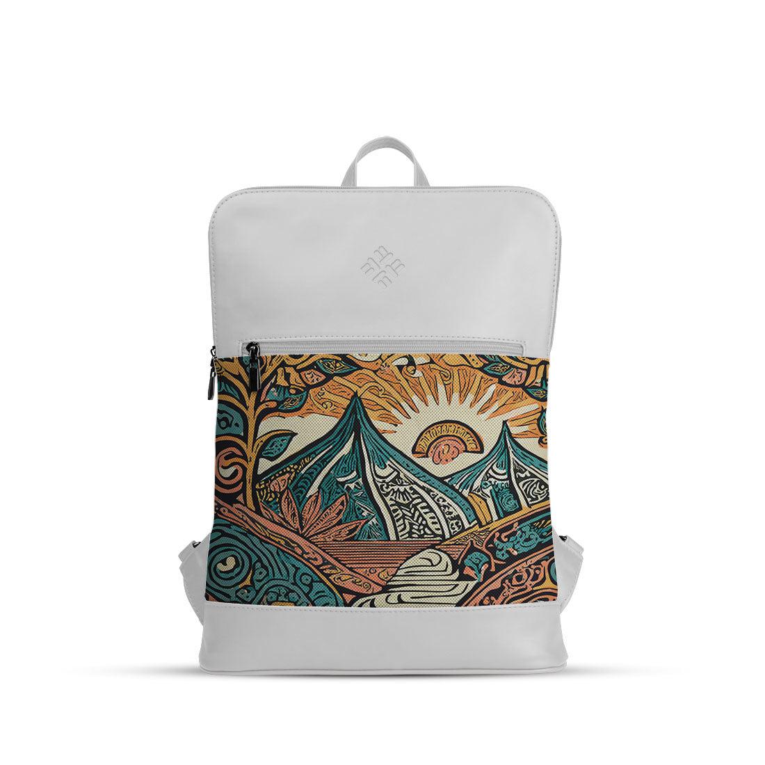 White Orbit Laptop Backpack Sunshine - CANVAEGYPT