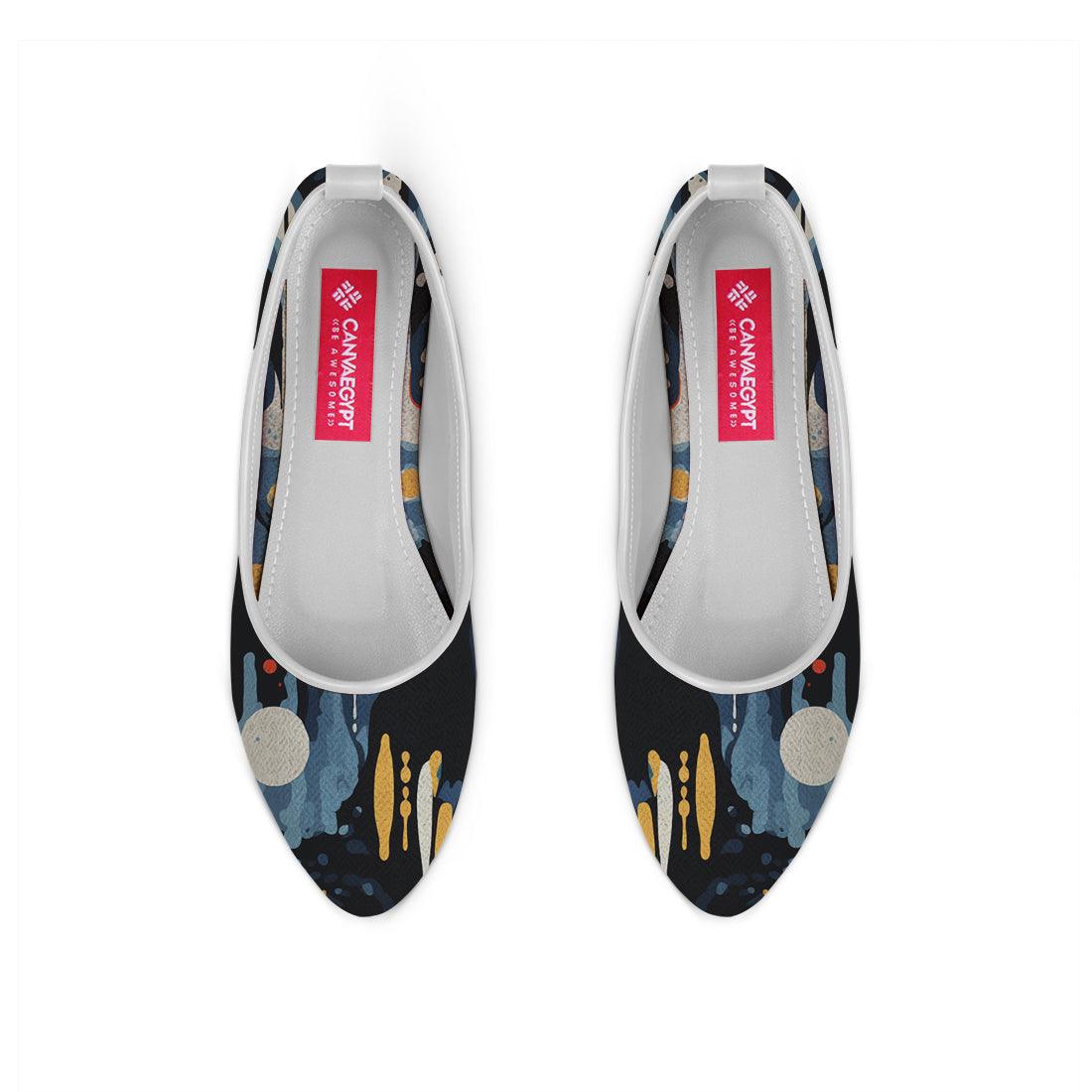 White Round Toe Shoe Artistry - CANVAEGYPT