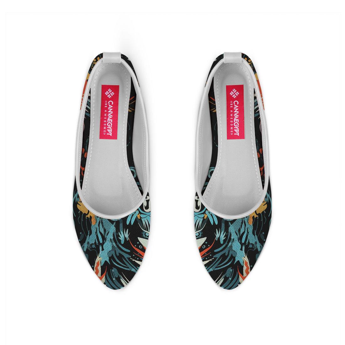 White Round Toe Shoe Chromatic - CANVAEGYPT