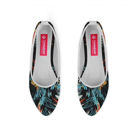 White Round Toe Shoe Chromatic - CANVAEGYPT