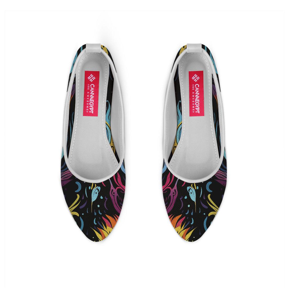 White Round Toe Shoe Dazzling - CANVAEGYPT