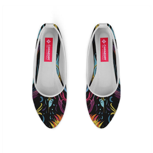 White Round Toe Shoe Dazzling - CANVAEGYPT