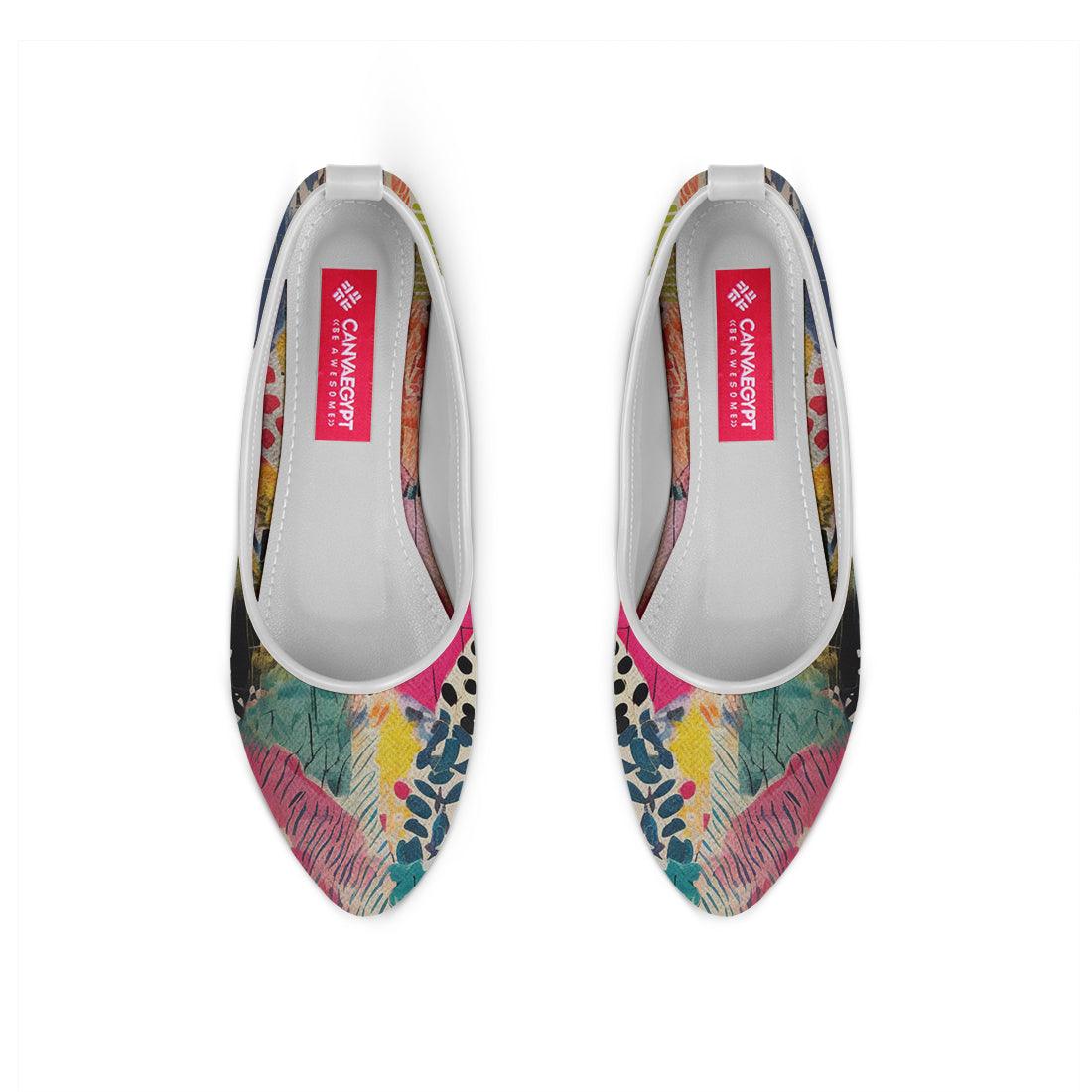 White Round Toe Shoe Dye - CANVAEGYPT