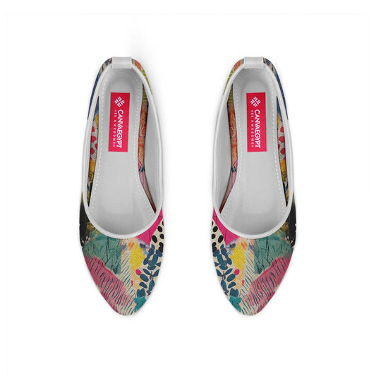 White Round Toe Shoe Dye - CANVAEGYPT