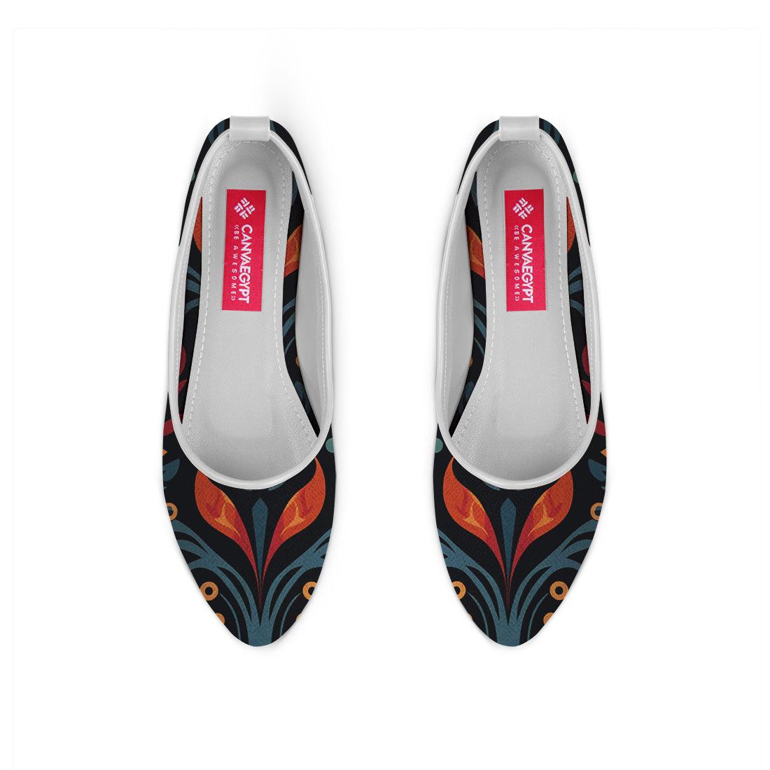 White Round Toe Shoe Fiery - CANVAEGYPT