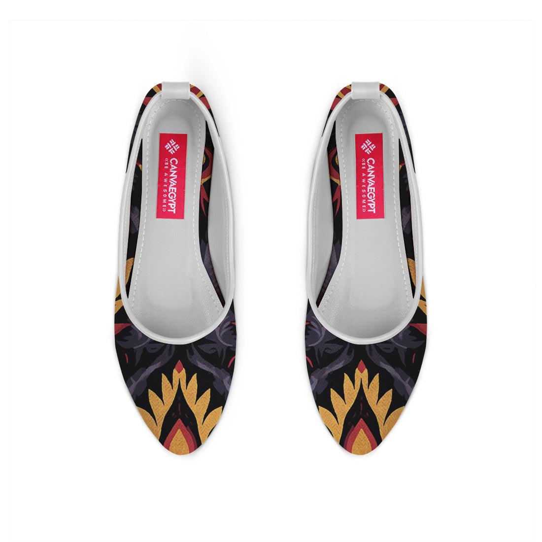 White Round Toe Shoe Infernal - CANVAEGYPT