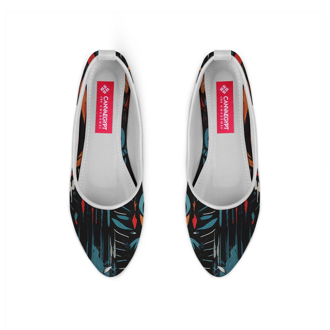 White Round Toe Shoe Marks - CANVAEGYPT