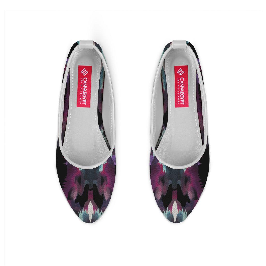 White Round Toe Shoe Orbs - CANVAEGYPT