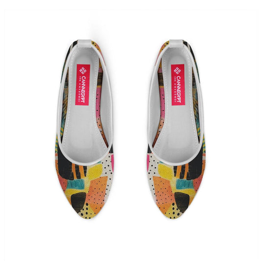 White Round Toe Shoe Paint - CANVAEGYPT