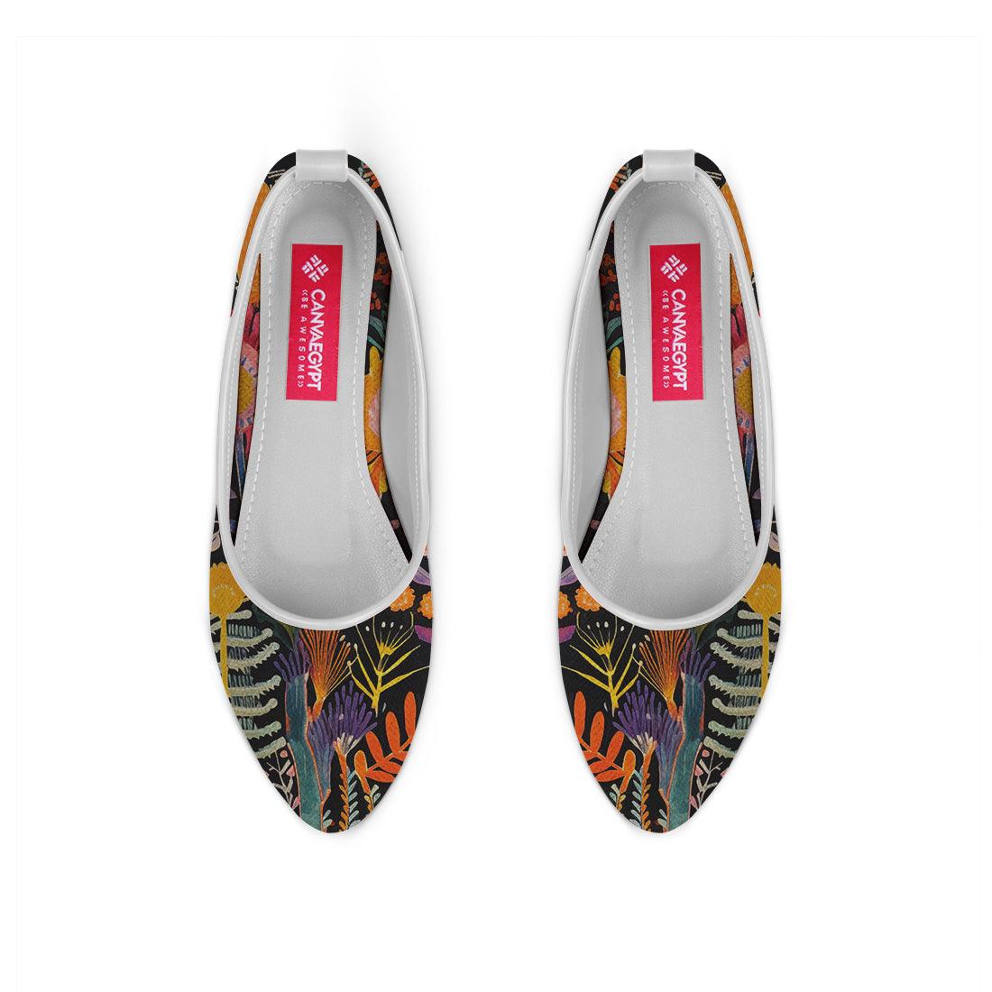 White Round Toe Shoe Sea Life - CANVAEGYPT