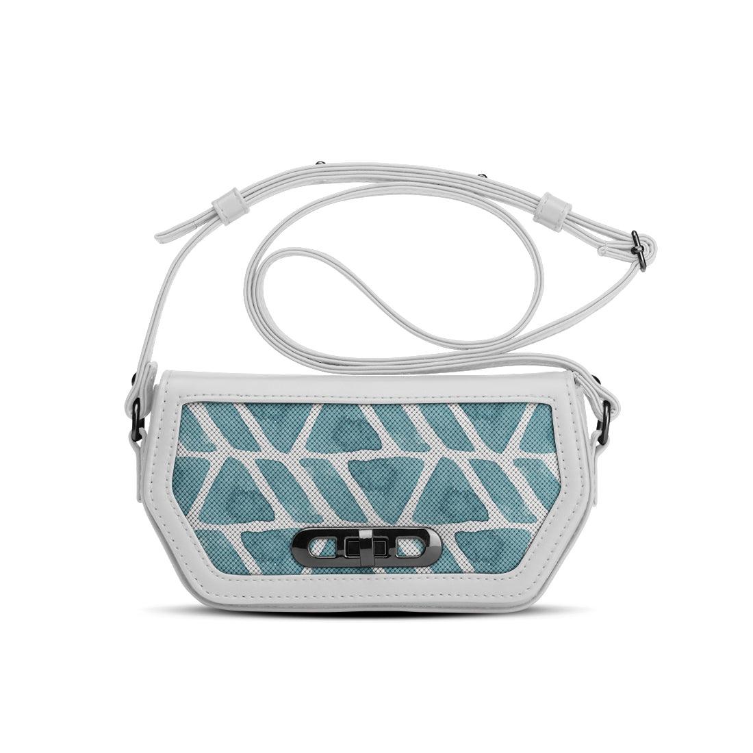 White Swag Crossbody African Blue - CANVAEGYPT