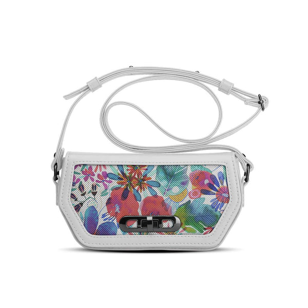 White Swag Crossbody Flower Paint - CANVAEGYPT