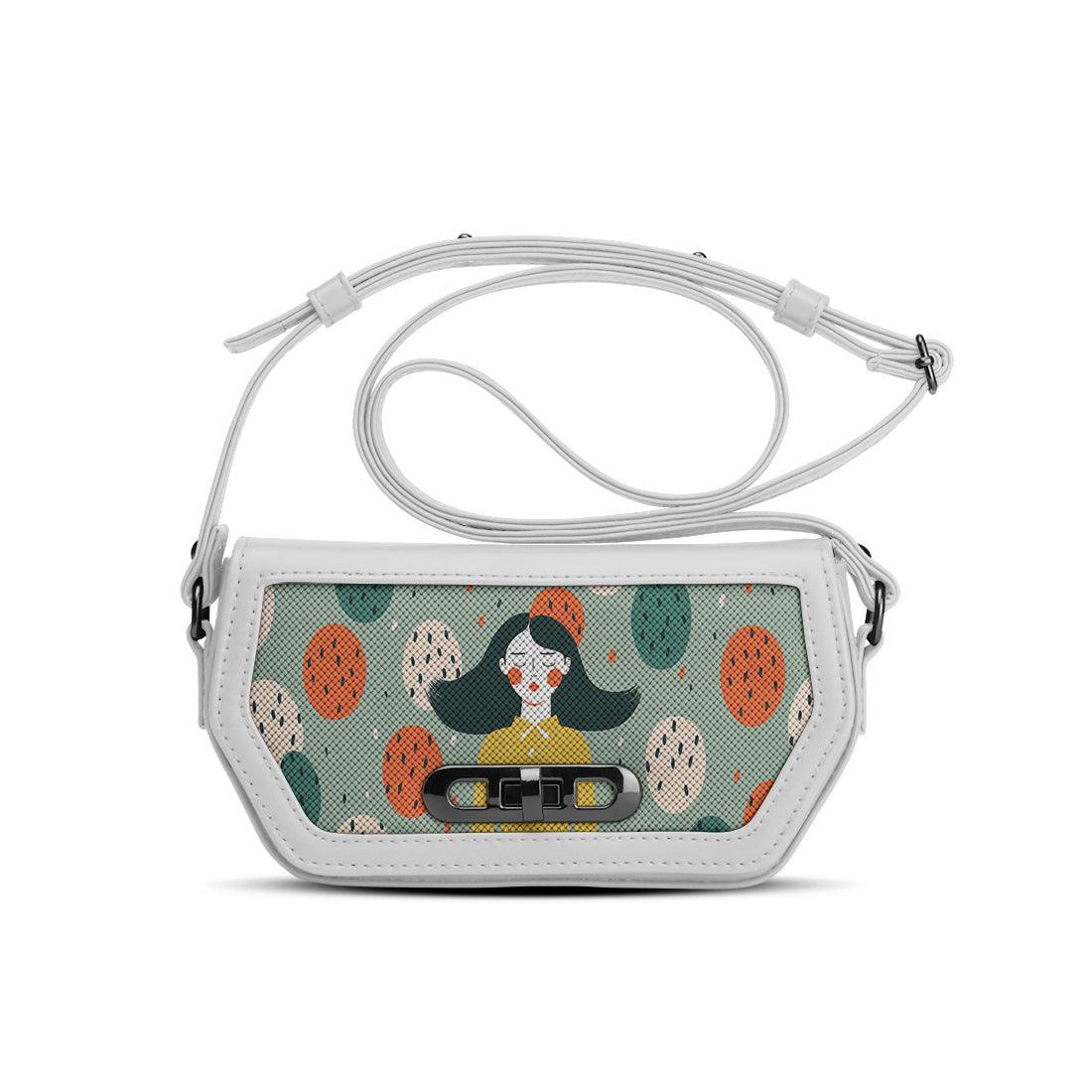 White Swag Crossbody Forested