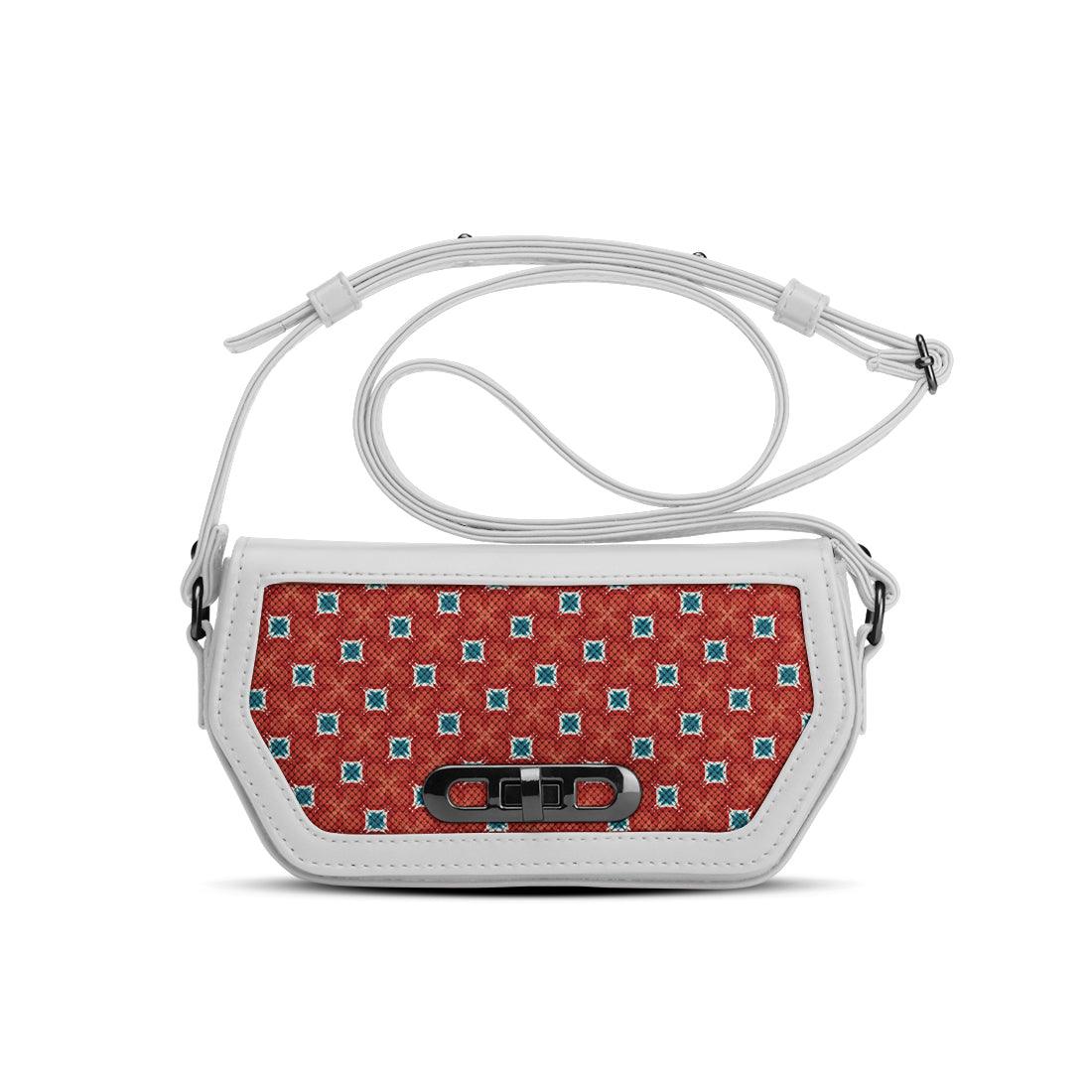 White Swag Crossbody Red Sectors - CANVAEGYPT