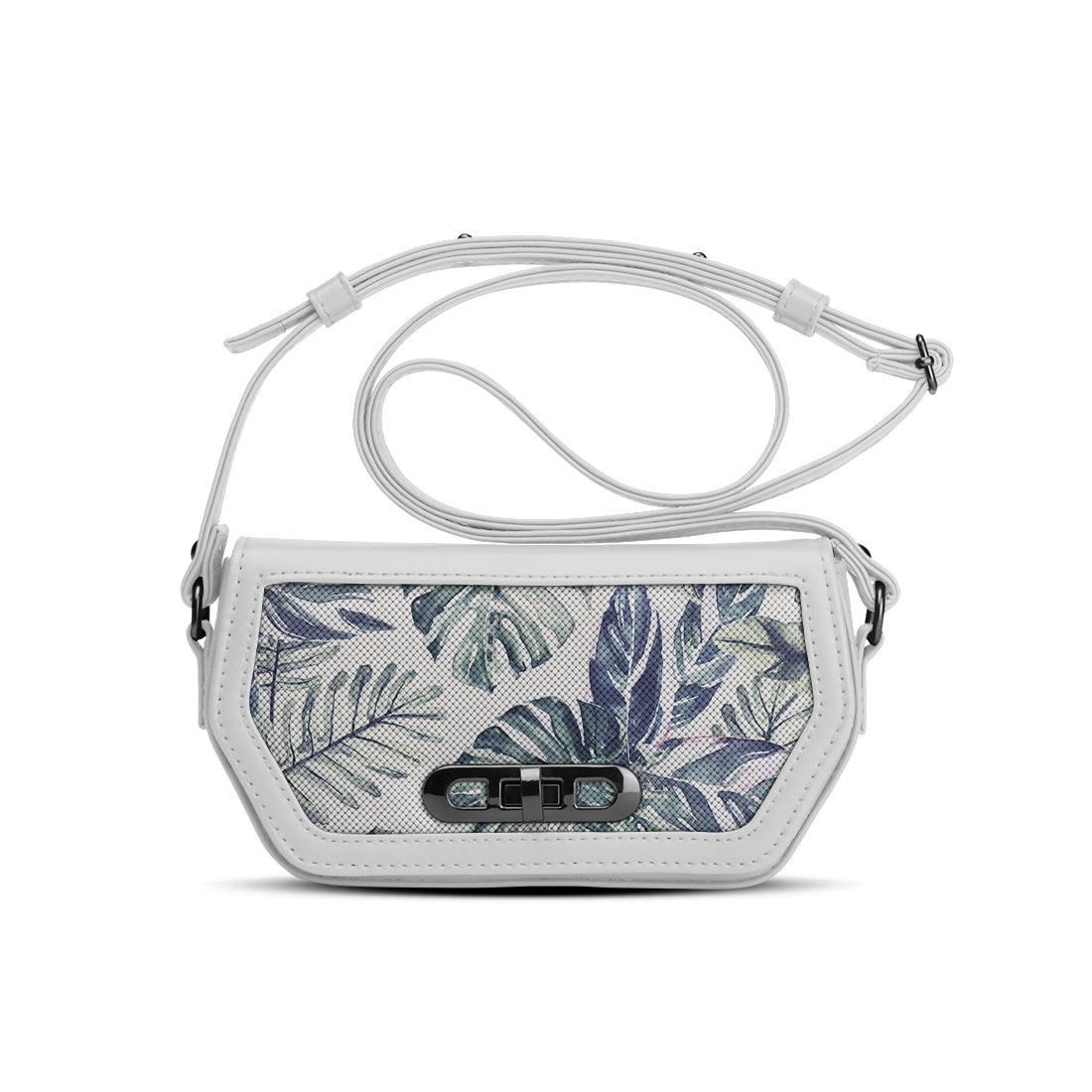 White Swag Crossbody Watercolor tropical - CANVAEGYPT