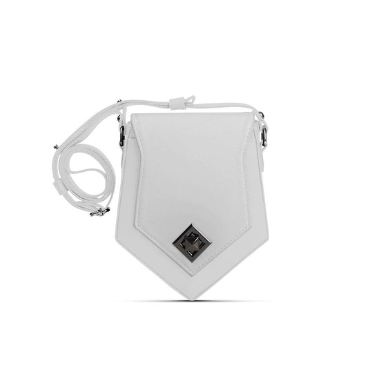 Solid White Triangles Crossbag - CANVAEGYPT