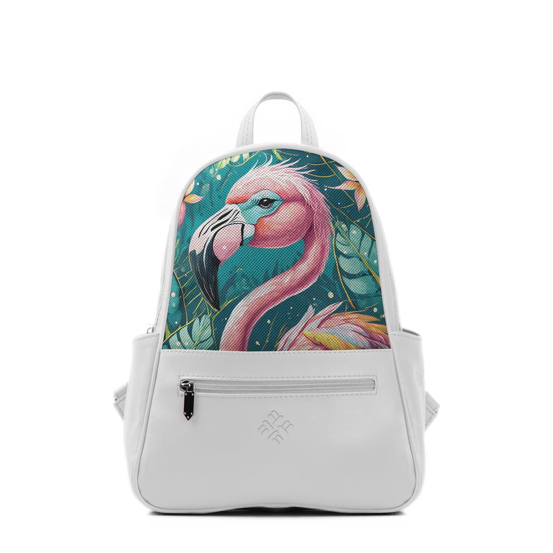 White Vivid Backpack  Flamingo - CANVAEGYPT