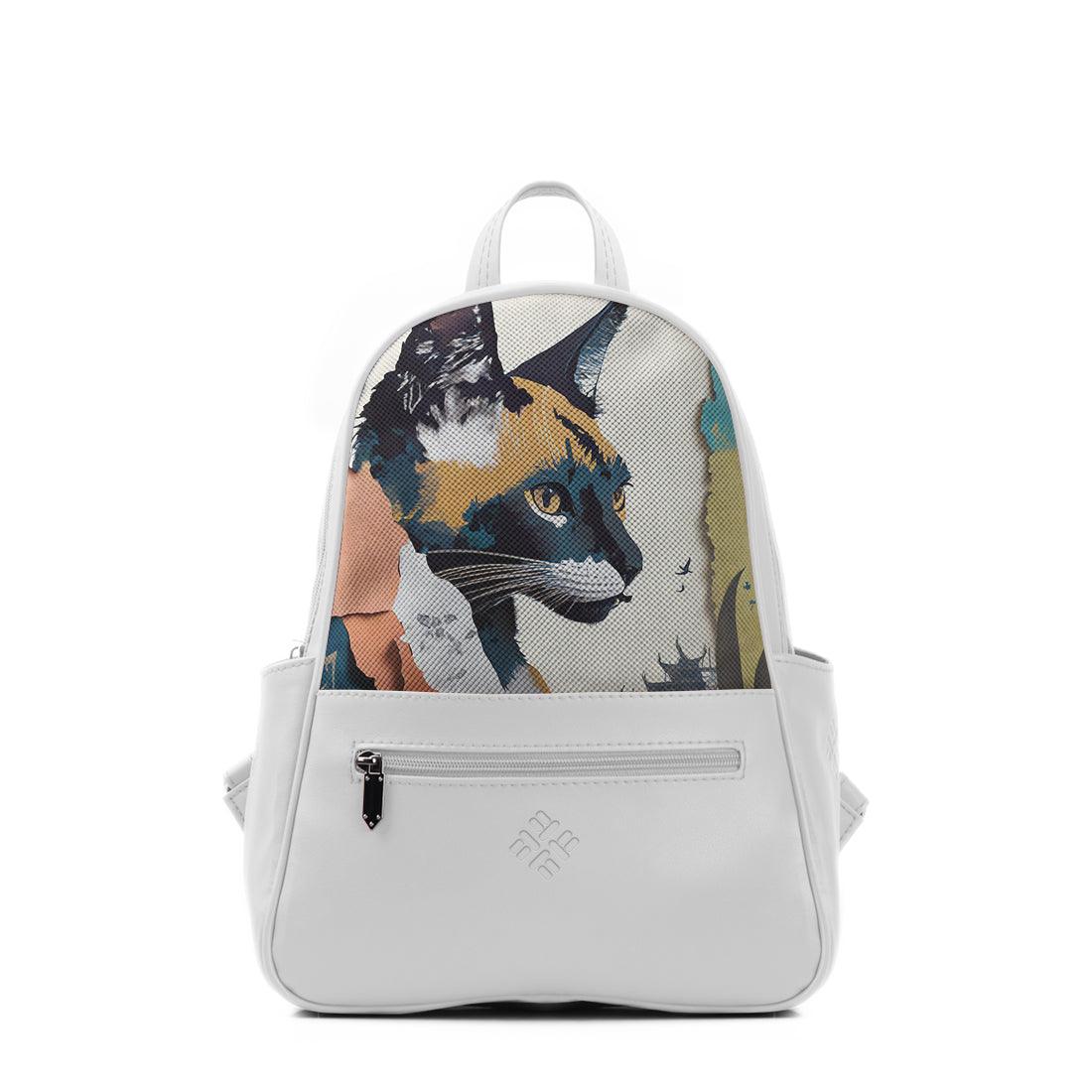 White Vivid Backpack Kitty - CANVAEGYPT