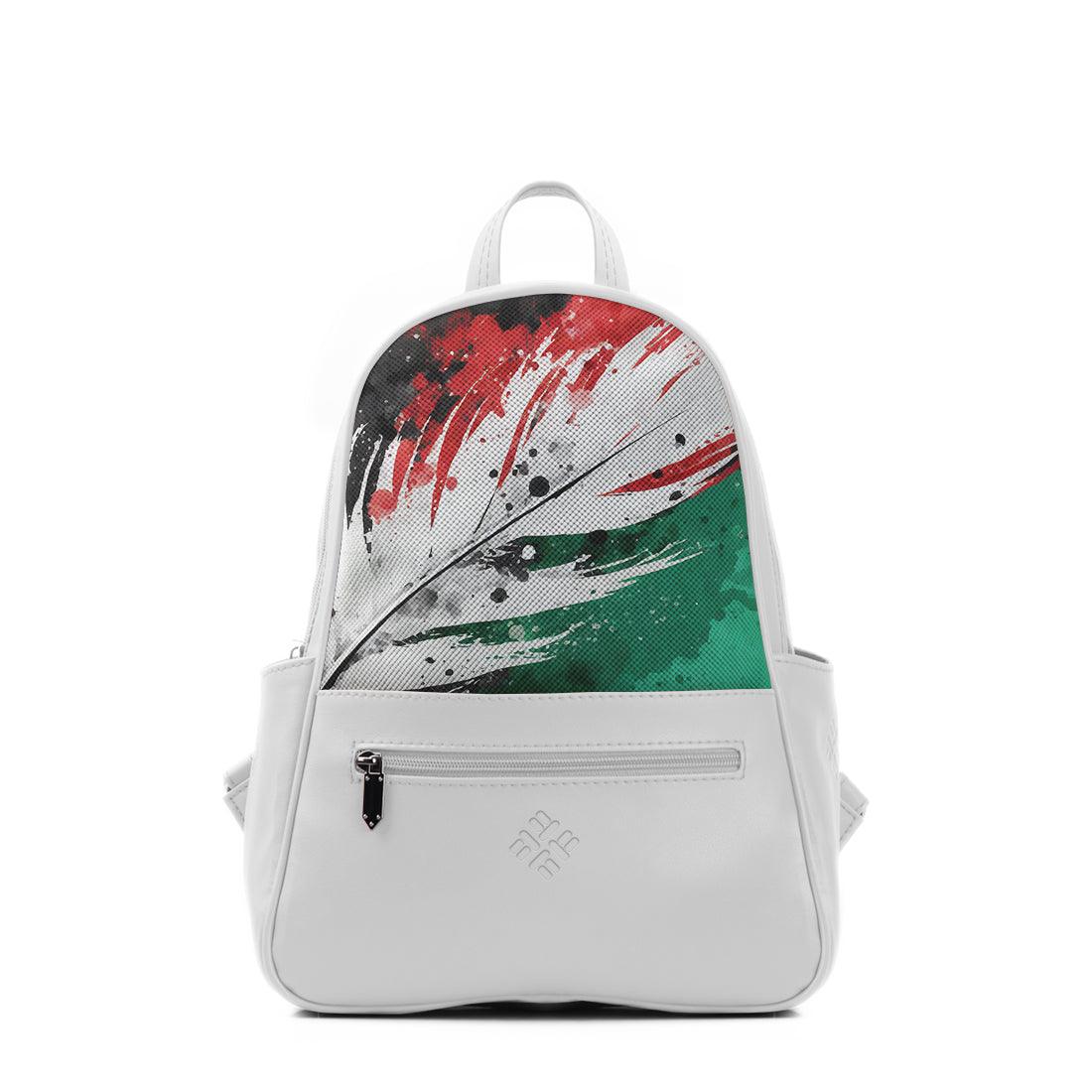 White Vivid Backpack Palestine - CANVAEGYPT