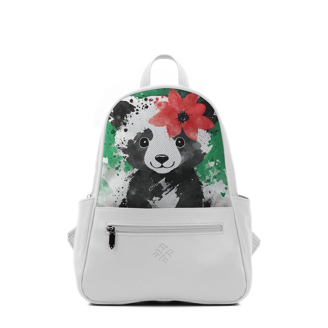 White Vivid Backpack Palestine panda - CANVAEGYPT