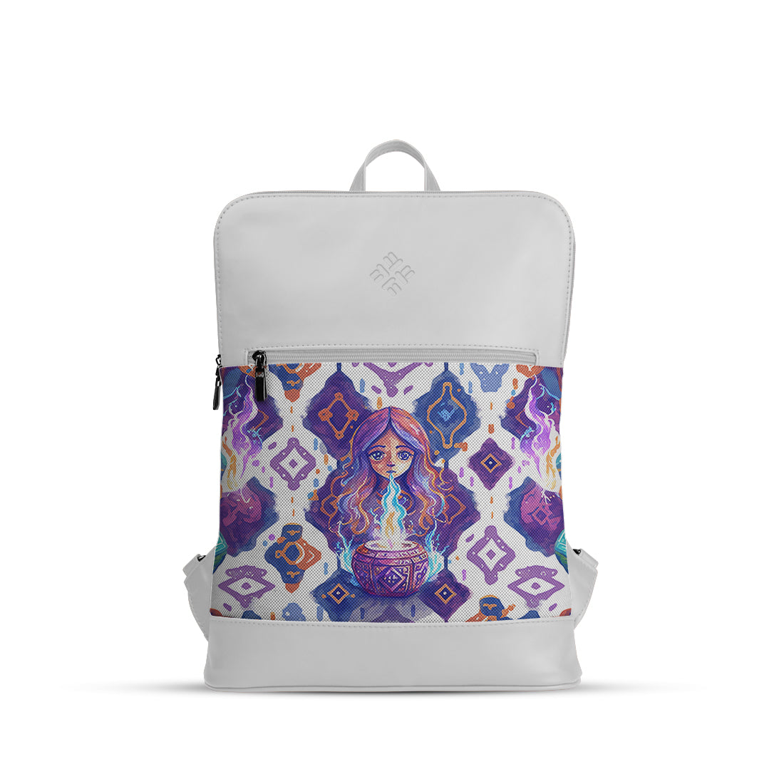 White Orbit Laptop Backpack Little Witch
