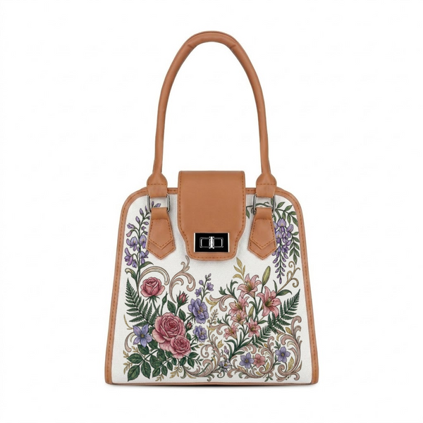 Havana Metropolitan Charm Bag Vintage Floral Wisteria and Rose Garden - 1