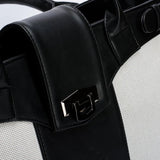 Black Double Handle African Pattern