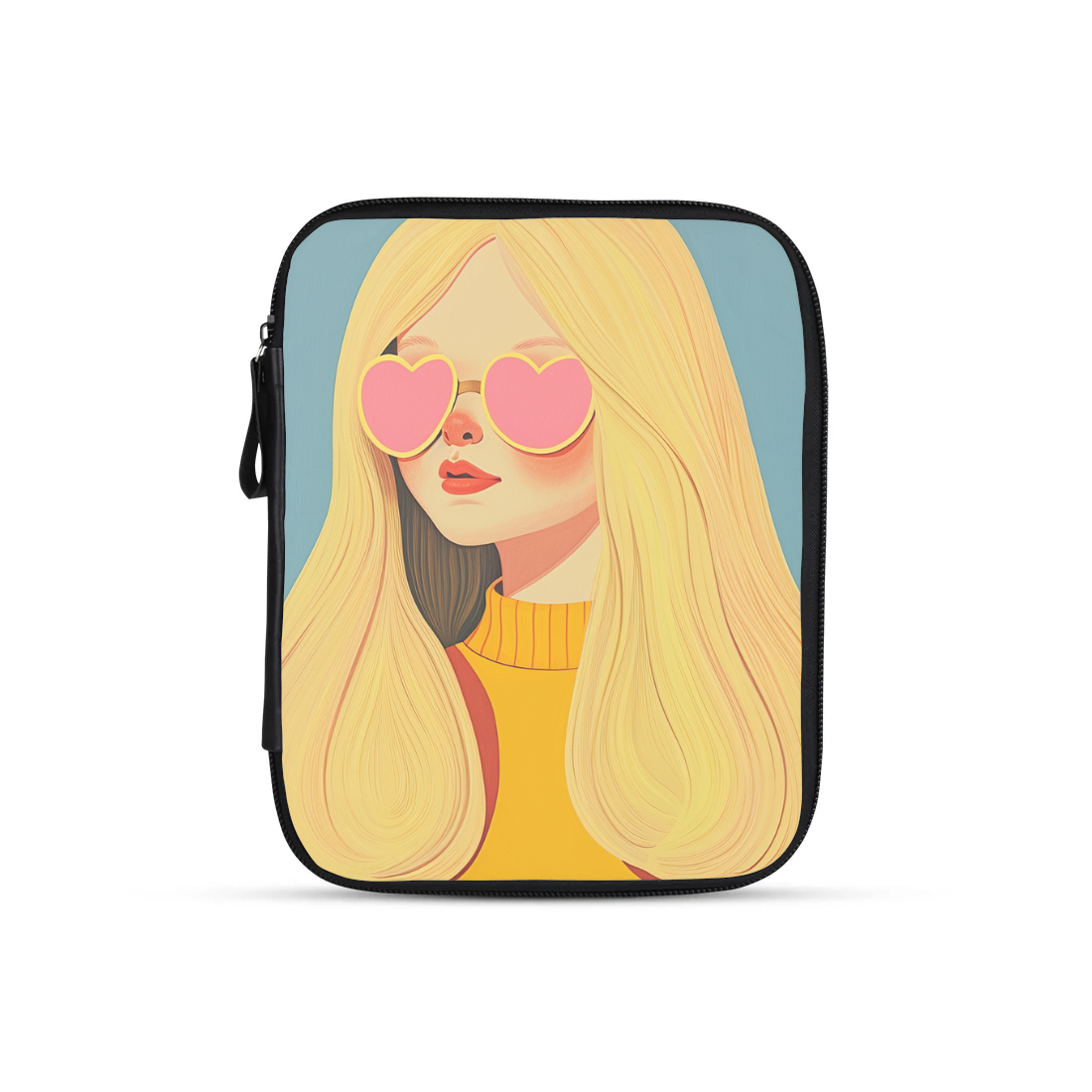 blonde long design printed on a tablet sleeves — ECADRA