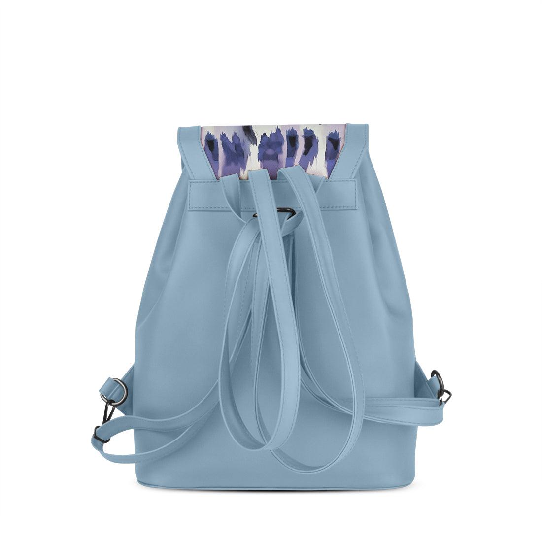 Blue City Serenade Backpack Lavender Brush Strokes - CANVAEGYPT