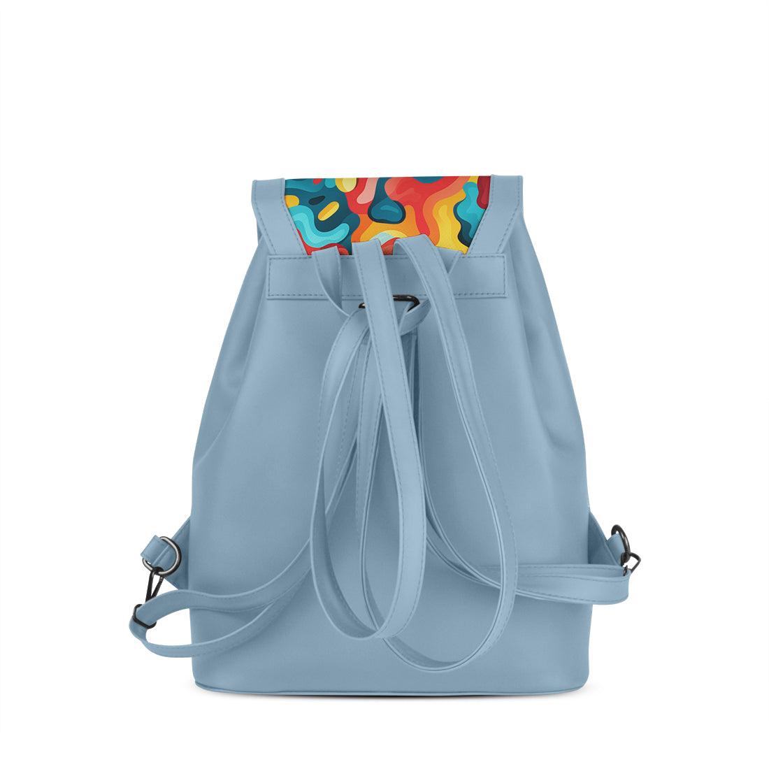 Blue City Serenade Backpack Retro Psychedelia - CANVAEGYPT