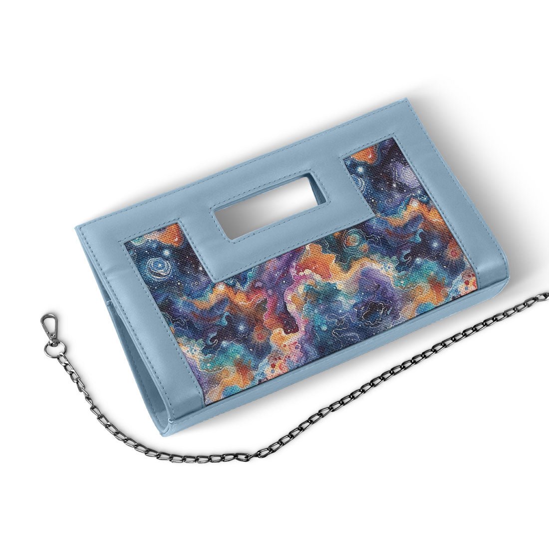 Blue City Sleek Clutch Galaxy Shapes - CANVAEGYPT