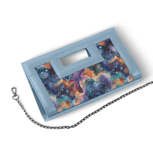 Blue City Sleek Clutch Galaxy Shapes