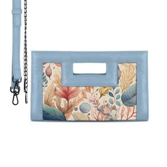 Blue City Sleek Clutch Leaves - CANVAEGYPT